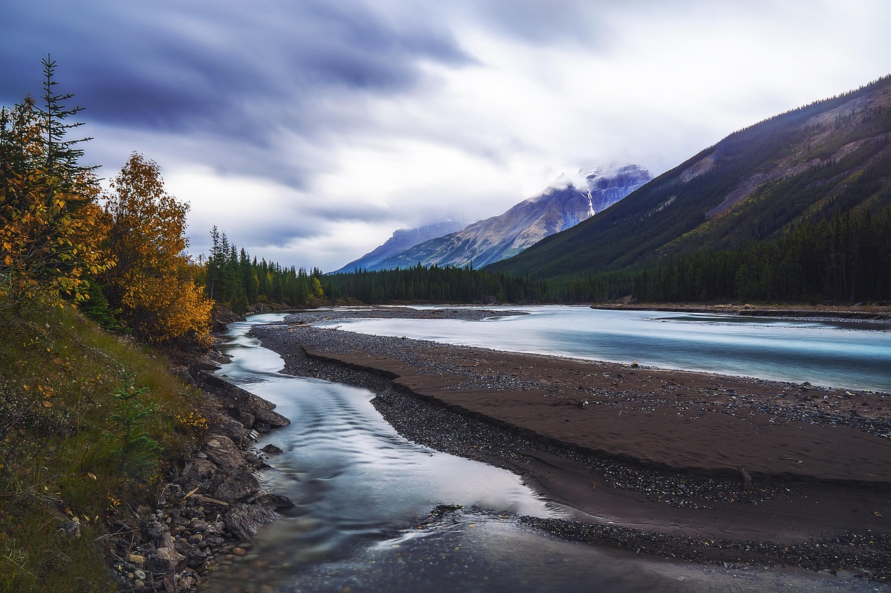 mountains and lake
