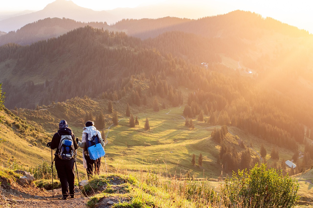 people hiking on mountain